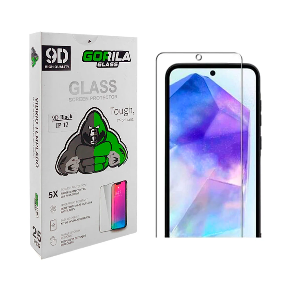 1pz mica de cristal para iphone 12 con protección gorilla glass