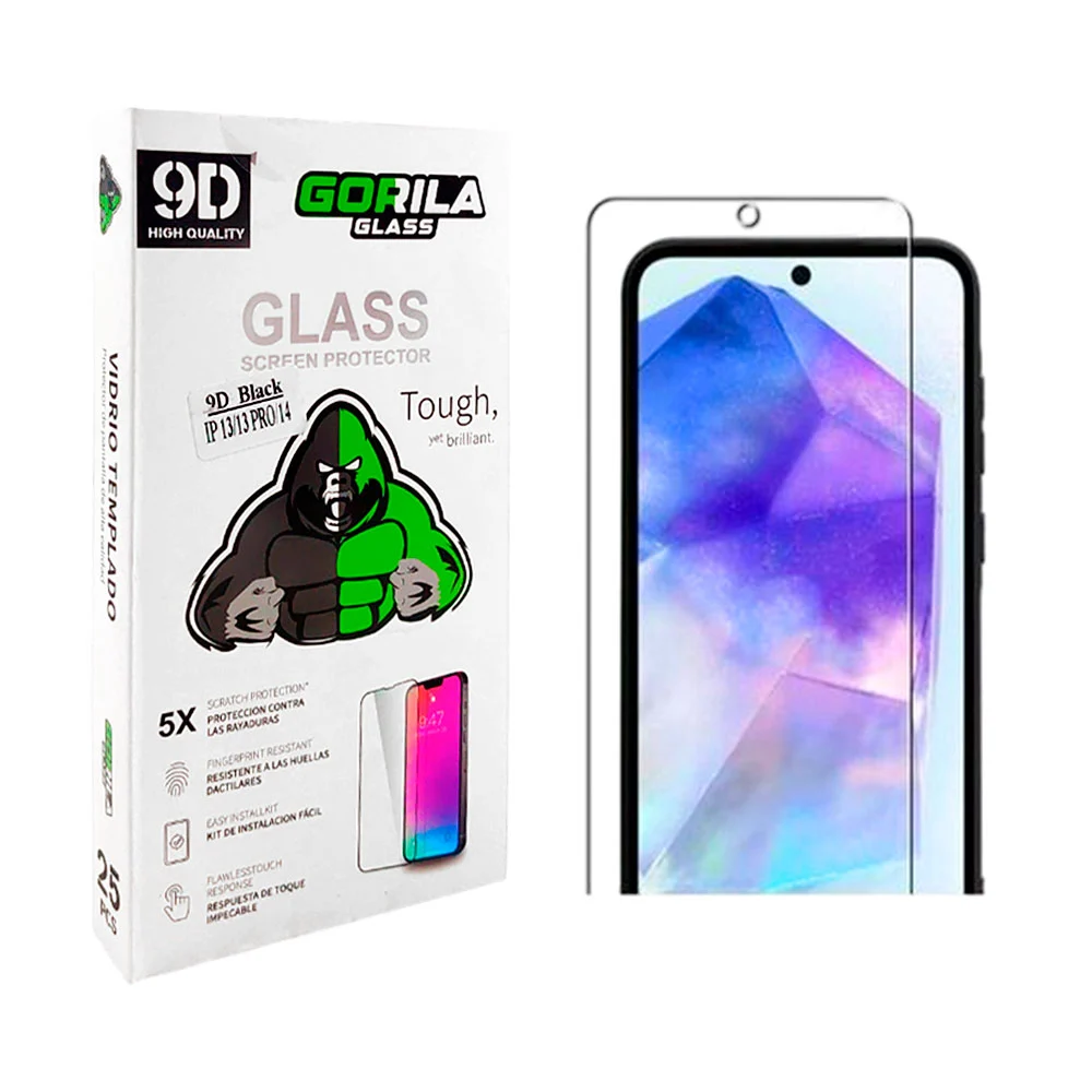 1pz mica de cristal templado para iphone 13, 13 pro y/o 14 / gorila
