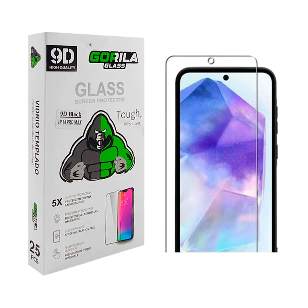 1pz mica de cristal para iphone 14 pro max con protección gorilla gla…