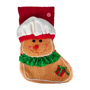 Bota navideña colgante jumbo de 48x29.5cm con diseño de galleta de je…