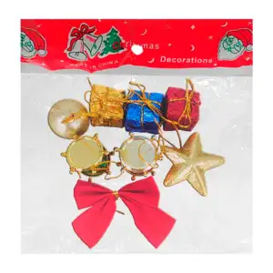 Paquete con 8 adornos navideños para el árbol - navidad / christmas d…
