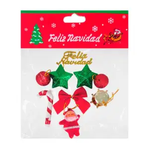Paquete con 9 adornos navideños para el árbol de navidad / feliz navi…