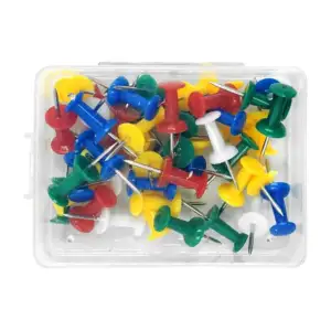 Caja con 40 tachuelas, variedad de colores / xu yi stationery pins an…