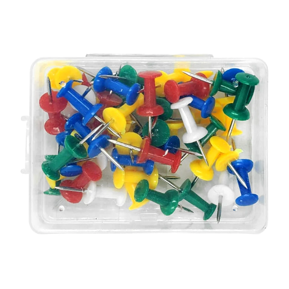 Caja con 40 tachuelas, variedad de colores / xu yi stationery pins an…