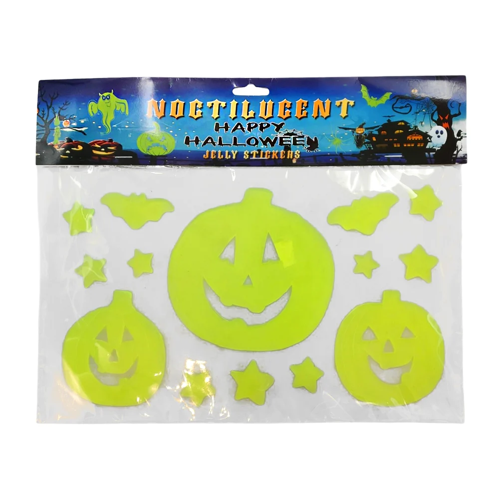 Paquete con pegatinas decorativas para ventana con temática de hallow…