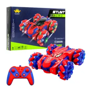 Carro stunt racing a control remoto + luces y rotación de 360° / kl22…