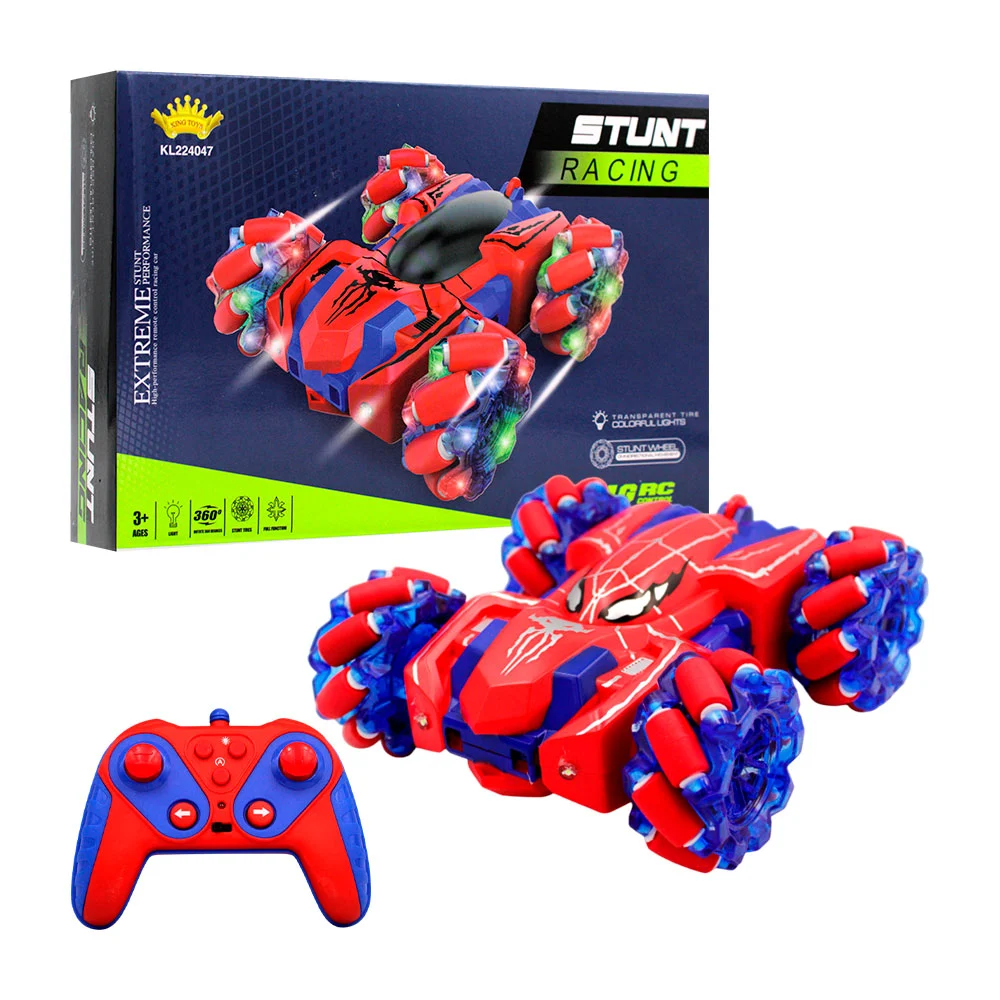 Carro stunt racing a control remoto + luces y rotación de 360° / kl22…