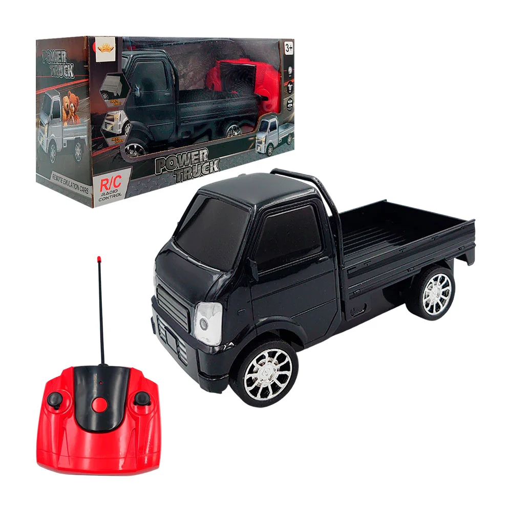 Carro camioneta de carga a control remoto con luces y movimiento, var…