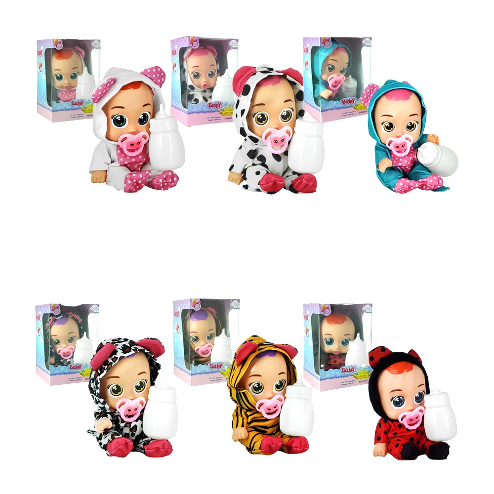Muñeca bebé con mameluco, biberón y chupón, variedad de modelos / kx2…