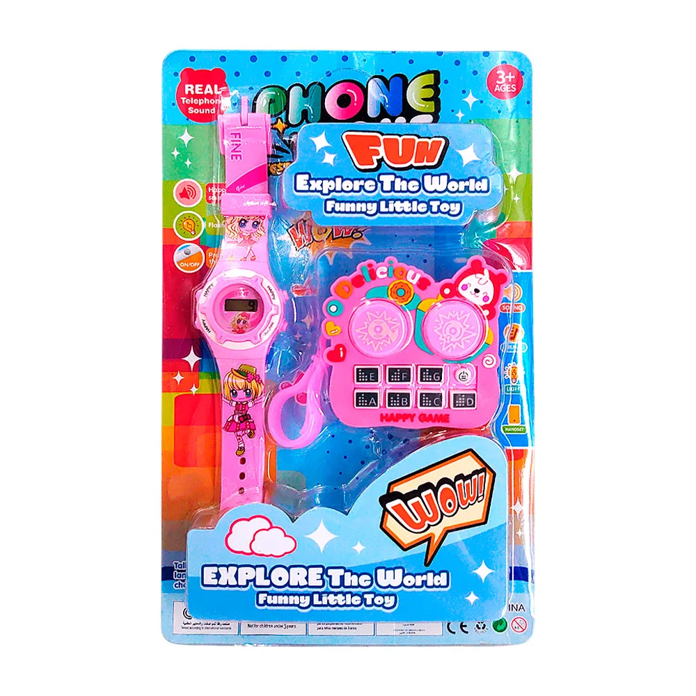 Blíster llavero músical + reloj digital infantil, variedad de modelos…