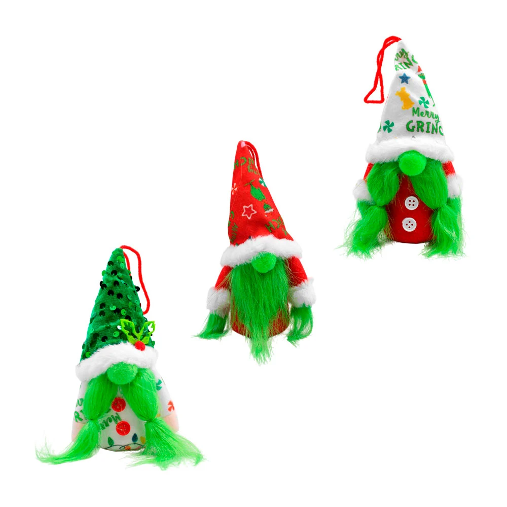 1pz adorno colgante navideño con luz temática del grinch, variedad de…