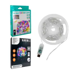 Tira led rgb con 50 micro leds, entrada usb, 5m y control remoto / le…