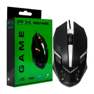 1pza Mouse / ratón alámbrico gamer, con iluminación rgb y diseño ergo…