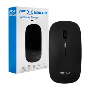Mouse inalámbrico con diseño ergonómico, mecanismo silencioso