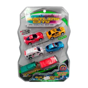 Blíster con 6 mini carritos educativos, variedad de modelos / mxb1196