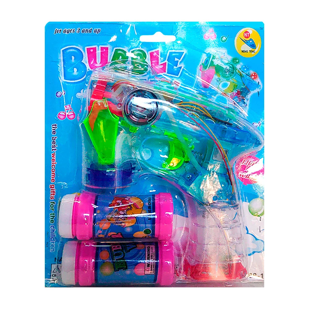 Pistola eléctrica lanzaburbujas + 2 botes de jabón / to-03888 / bubbl…