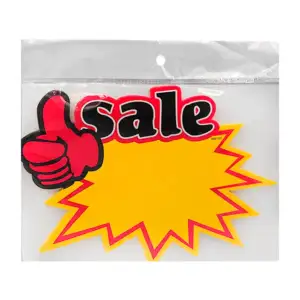 Paquete con 10 letreros de onomatopeya con leyenda de sale y emoji, 1…