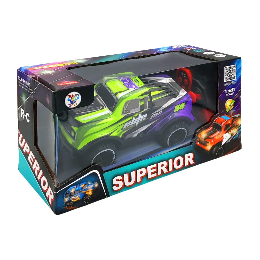Carrito eléctrico a control remoto con luz, elite monster 56, varieda…