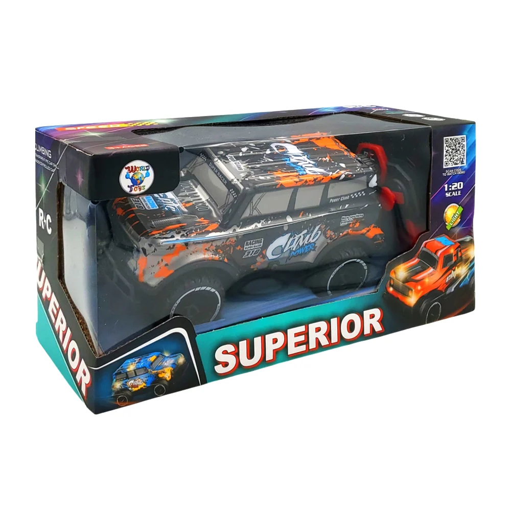 Carro eléctrico con luz y radio control todo terreno comb power, vari…