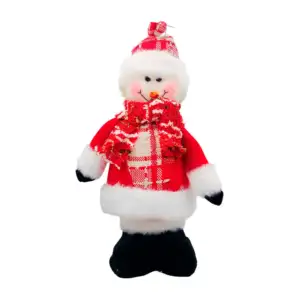 Muñeco de nieve afelpado navideño decorativo, 35cm / xp0025