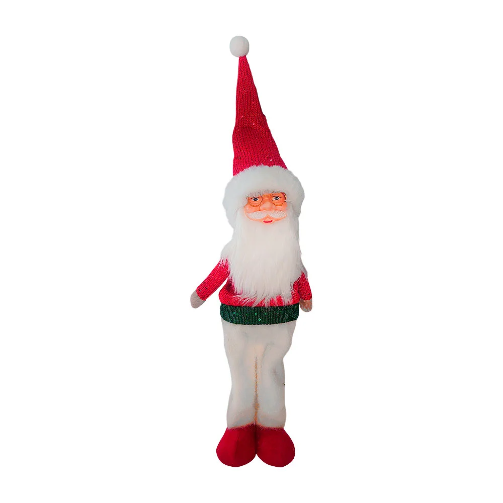 Figura decorativa de santa claus con ropa tejida y afelpado, 60cm / x…
