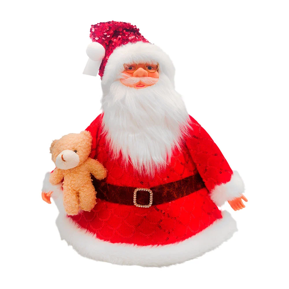 Santa claus decorativo con lentejuelas para punta del pino, 45cm / xp…