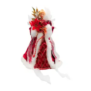 Punta del árbol / adorno decorativo en forma de ángel navideño, 30cm …