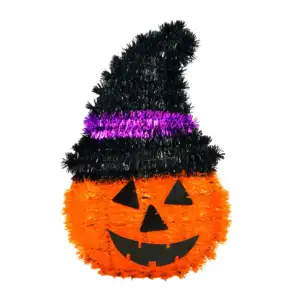 Adorno decorativo de calabaza con sombrero de escarcha, 35cm / y1210