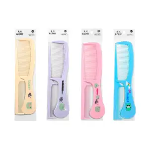 Blíster con 2 peines de diferentes medidas con frase y estampado kawa…