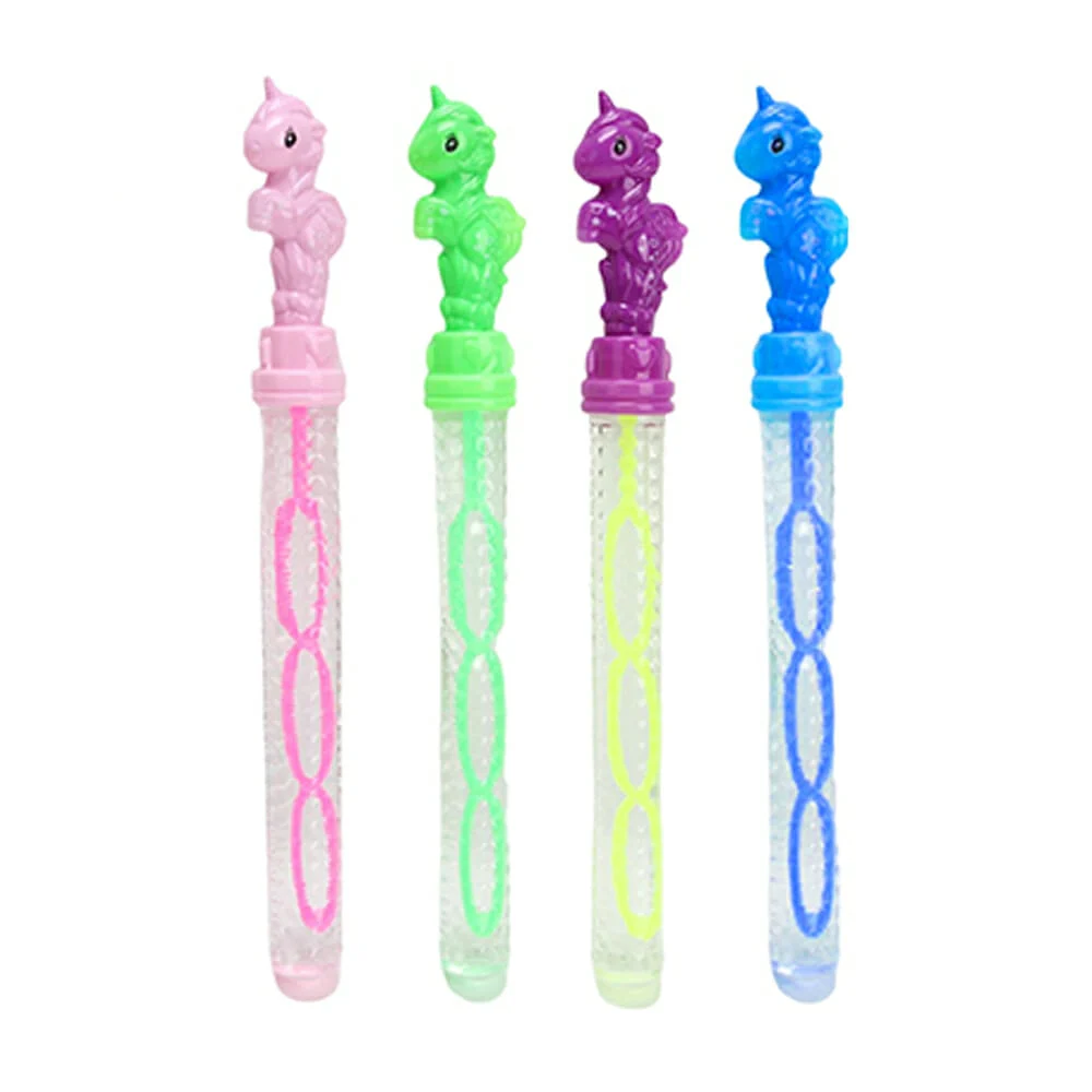 1pza Vara transparente con decoración de unicornio con jabón para hac…