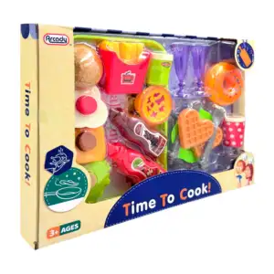 Set grande de comida rápida con hamburguesa, papas + accesorios / arz…