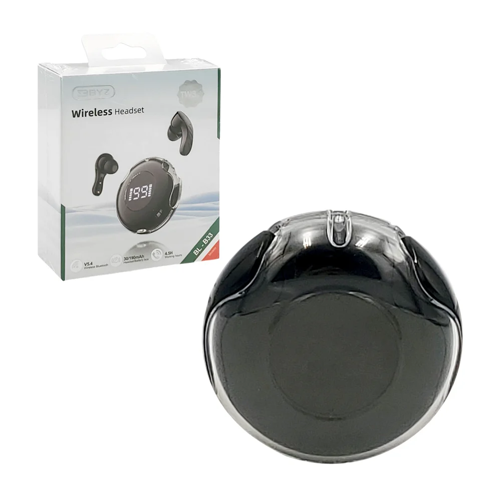 Audifonos byz inalámbricos almohadilla, cortos + estuche de carga con…