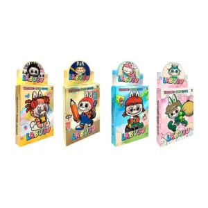 1pza Paquete con cartas coleccionables de labubus holográficas, model…