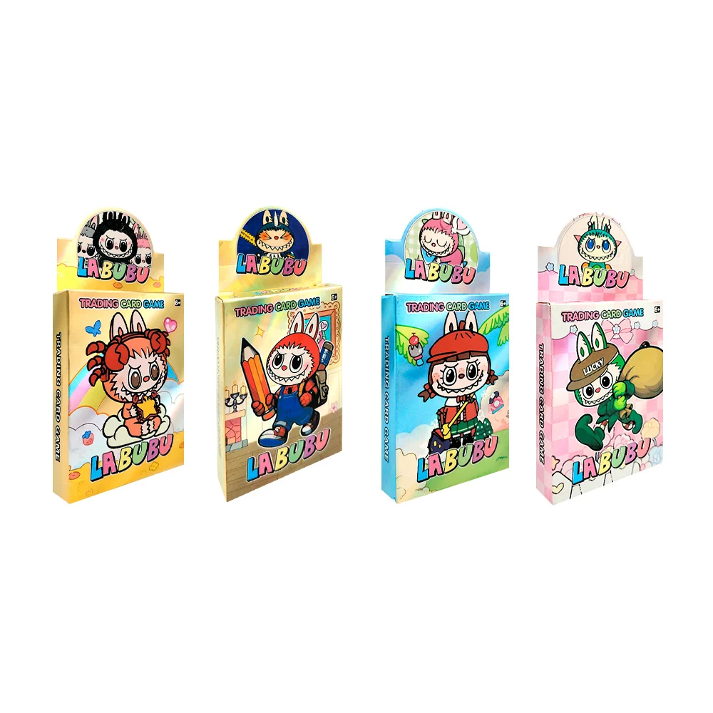 1pza Paquete con cartas coleccionables de labubus holográficas, model…