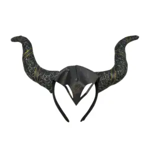 1pza Diadema de halloween con cuernos para disfraz y listón enredado …