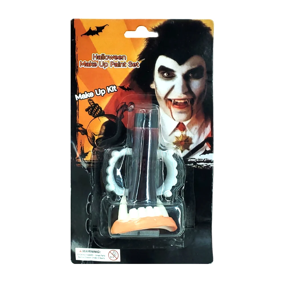 Set de accesorios para disfraz con sangre falsa y prótesis de colmill…