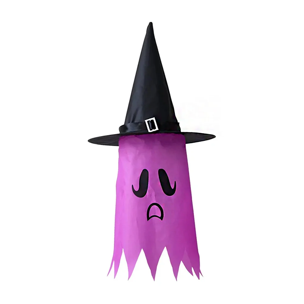 1pza Sombrero de bruja decorativo con estrella, estampado e iluminaci…