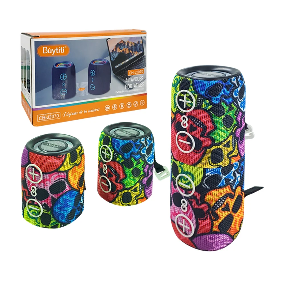 Bocina montable pequeñas, portátiles, inalámbricas con sonido 360, lu…