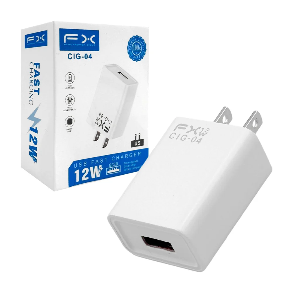 Cubo de carga rápida fx con puerto usb, 12w / usb fast charger / cig-…