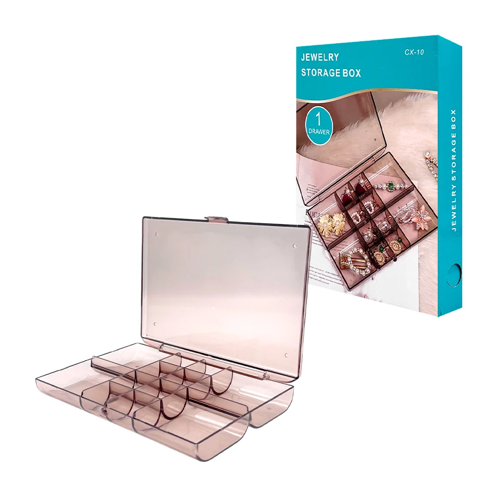 Estuche alhajero de plástico con 12 compartimentos / jewelry storage …