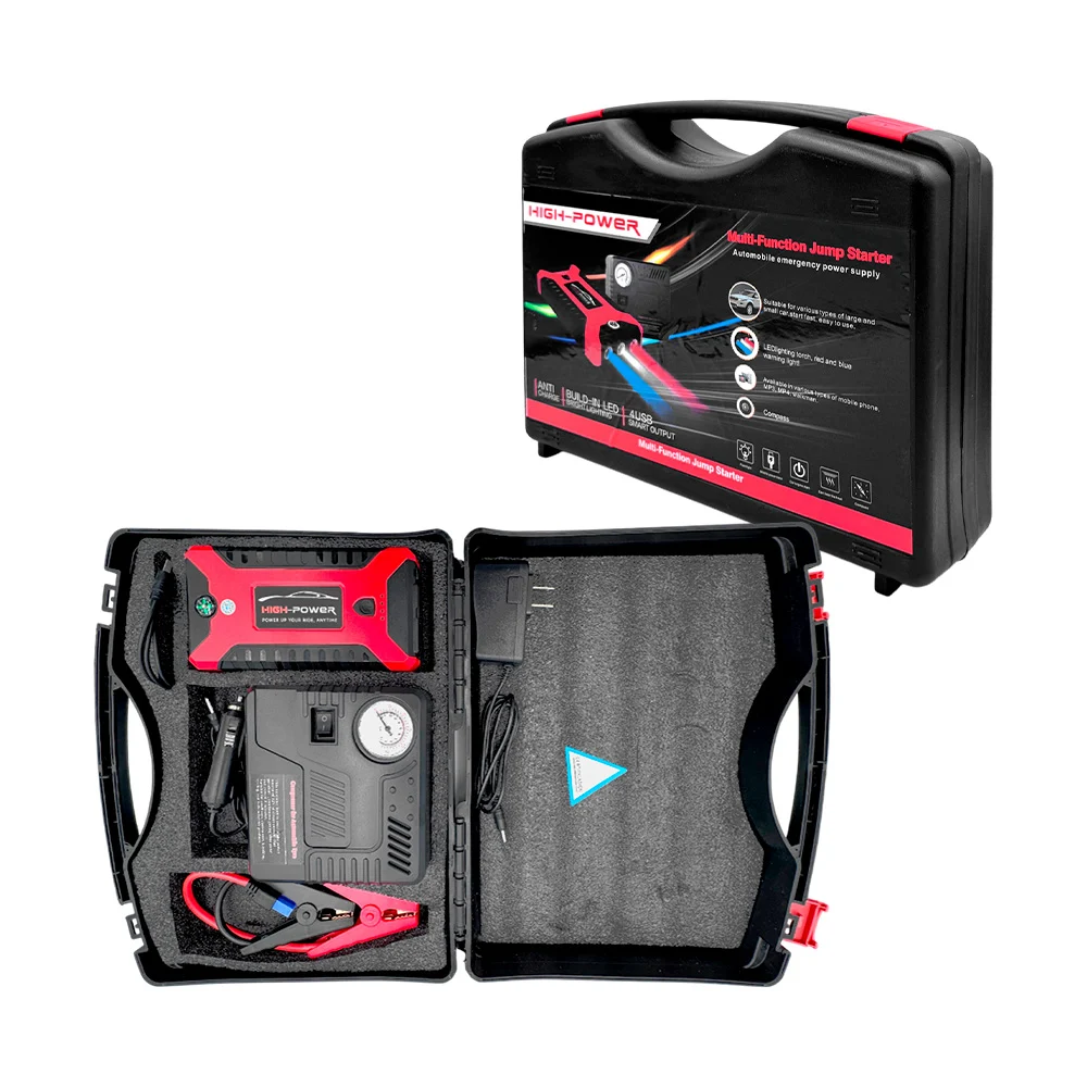 Arrancador de emergencia para automoviles, multifuncional + luces de …