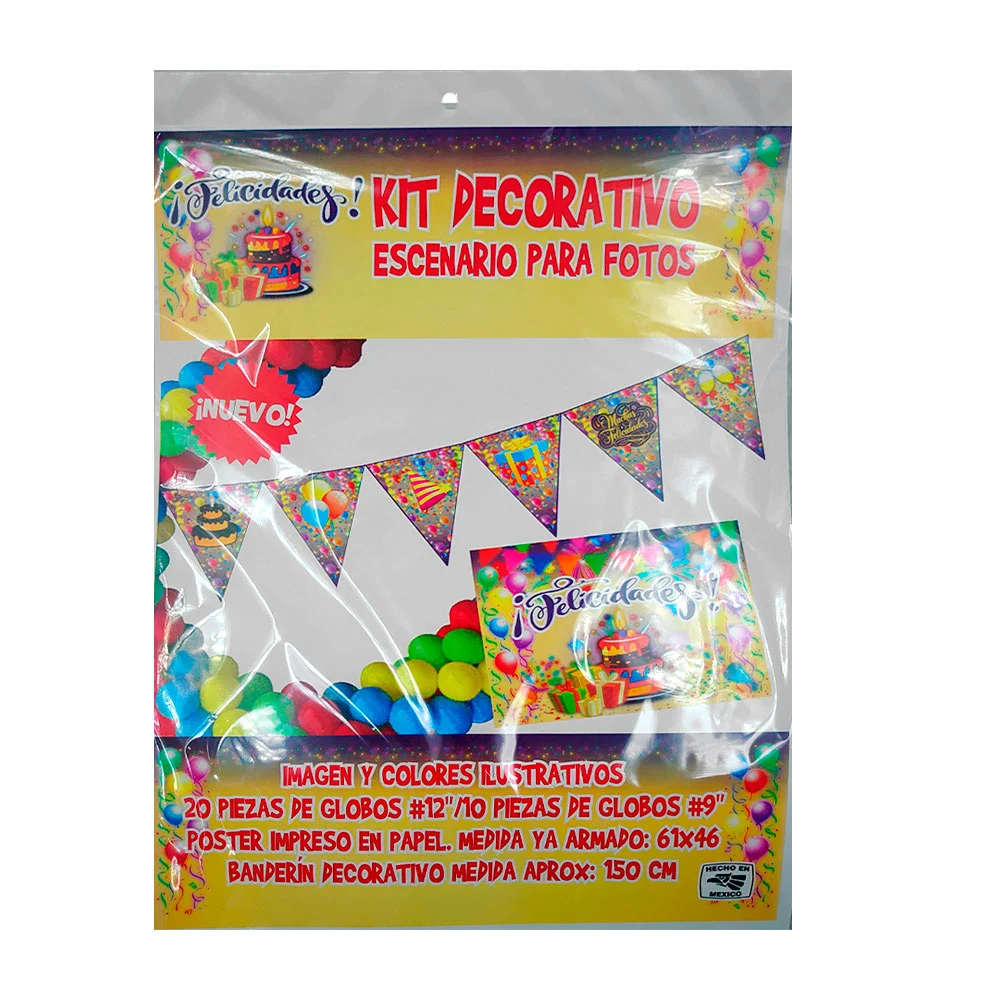 Kit decorativo de escenario para fotos con temática de felicidades / …