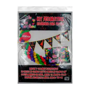 Kit decorativo de escenario para fotos con temática de feliz cumpleañ…