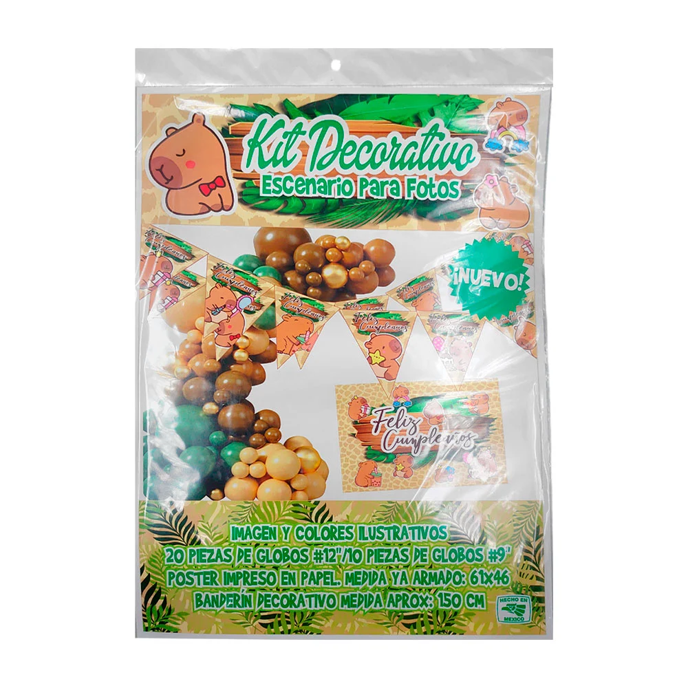 Kit decorativo de escenario para fotos con temática de capibara / kit…