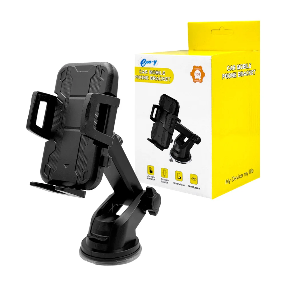 Soporte de carro para el celular adaptable, fijo con ventosa, giro 36…