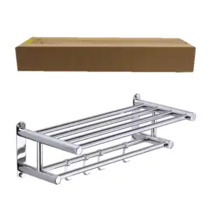 Organizador toallero armable de acero inoxidable + herramienta de mon…