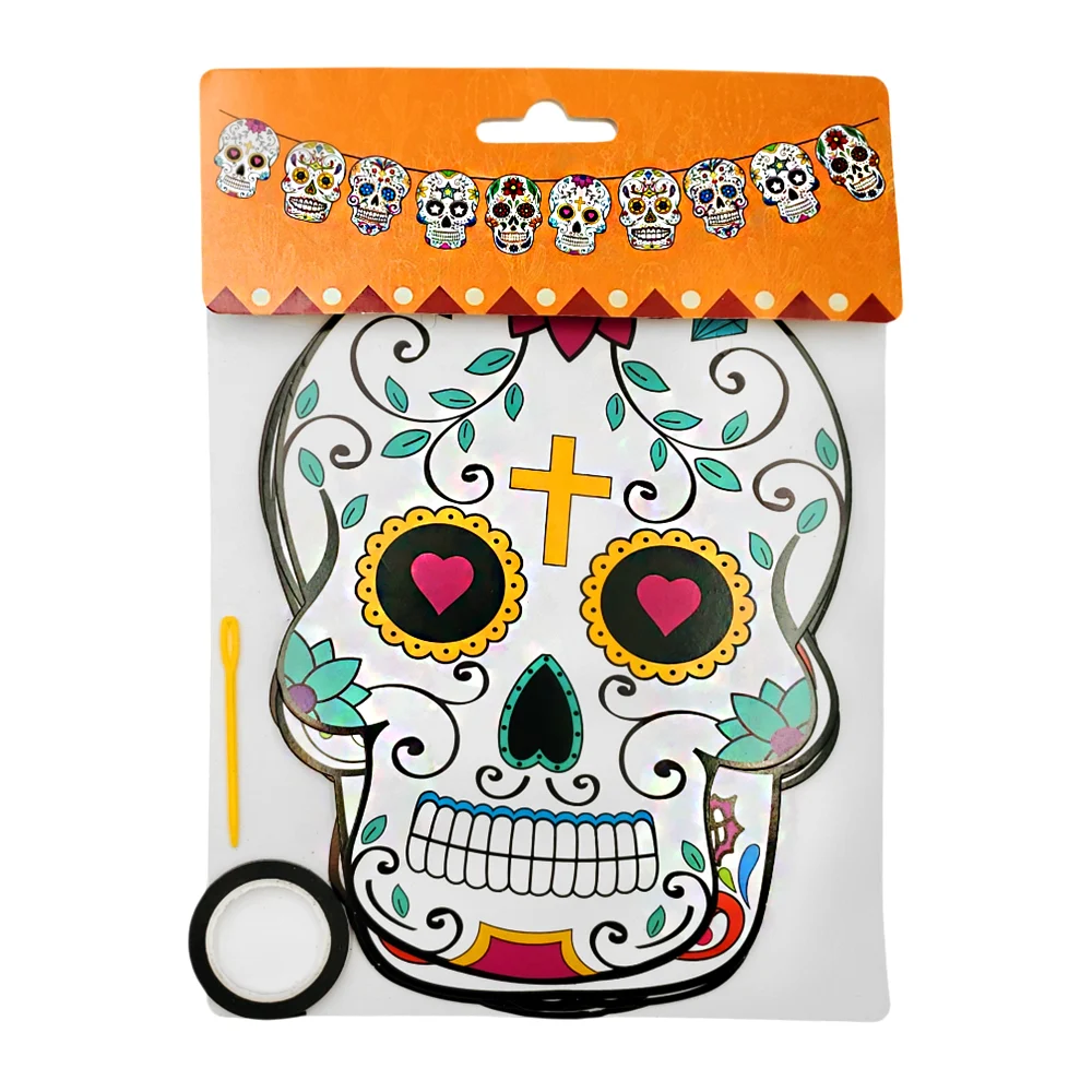 Banderín decorativo para el día de muertos 10 calaveras de catrina / …