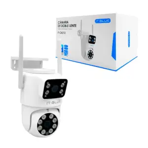 Cámara de seguridad montable, wifi, con doble lente, visión nocturna …