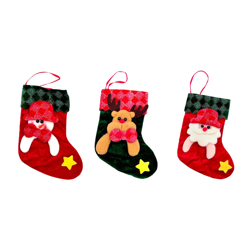 1pza Bota navideña con diseño de personajes de navidad, 16.6x9.3cm / …