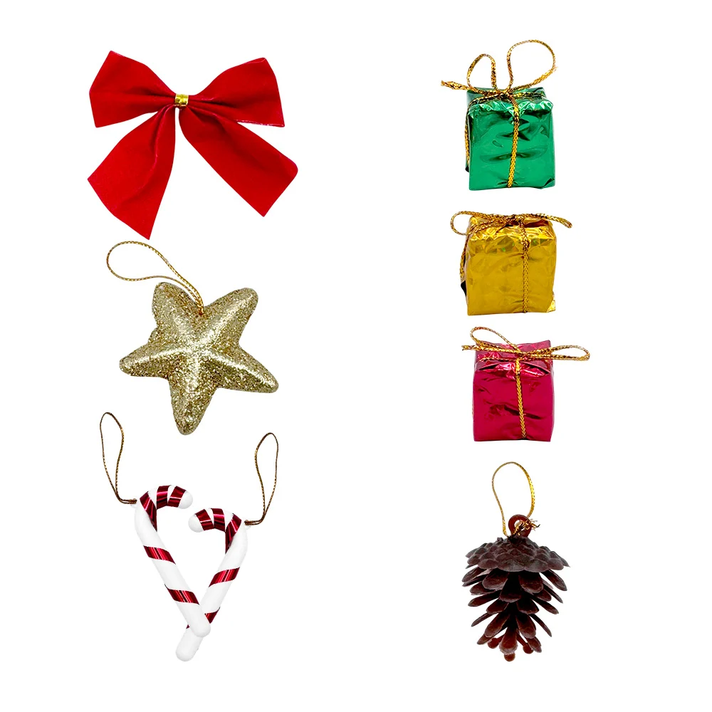 Paquete de 8 adornos navideños para árbol de navidad / christmas deco…
